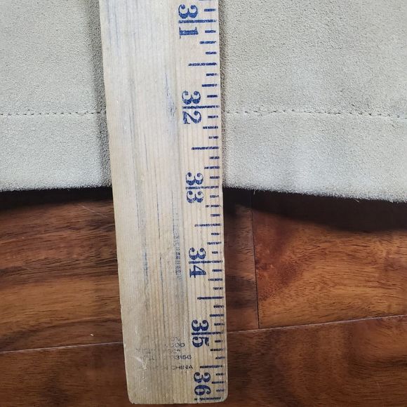 Vintage Banana Republic Heavy Duty Tan Suede Leather Button Jacket men’s Large - Picture 6 of 12